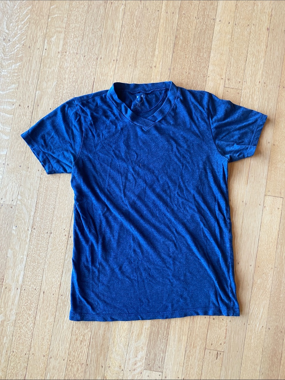 W&G Men's Royal Blue Heavyweight Short Sleeve Bamboo Crew Tee, Extra Small